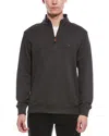 Tailorbyrd French Terry 1/2-zip Pullover In Gray