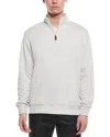 Tailorbyrd French Terry 1/2-zip Pullover In Gray
