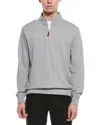 Tailorbyrd French Terry 1/2-zip Pullover In Gray