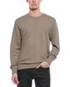 Tailorbyrd French Terry Crewneck Sweatshirt In Brown