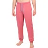 Tailorbyrd French Terry Lounge Joggers In Sunwashed Red