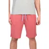 Tailorbyrd French Terry Lounge Shorts In Sunwashed Red