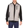 Tailorbyrd Full Zip Knit Vest In Gray