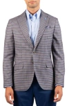 Tailorbyrd Gingham Textured Sport Coat In Blue