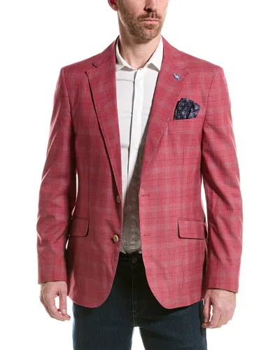 Tailorbyrd Glen Plaid Sportcoat In Red