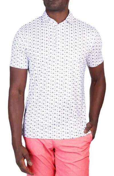 Tailorbyrd Golf Carts Performance Polo In White