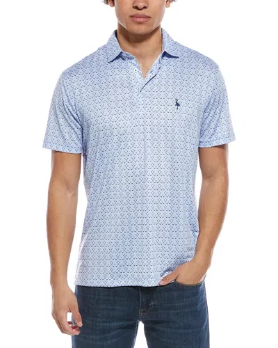 Tailorbyrd Golf Clubs Printed Performance Polo Shirt In Blue