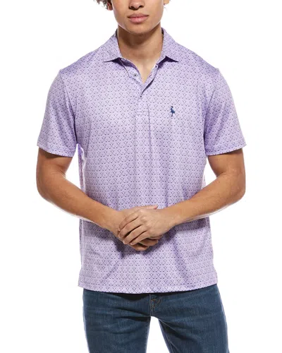 Tailorbyrd Golf Clubs Printed Performance Polo Shirt In Purple