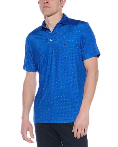 Tailorbyrd Golf Clubs Printed Performance Shirt In Blue