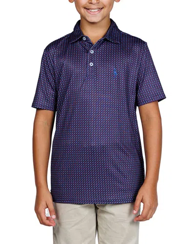 Tailorbyrd Kids'  Golf Tees Performance Polo Shirt In Blue