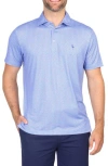 Tailorbyrd Golf Tees Print Performance Polo In Admiral Blue