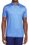 Tailorbyrd Golf Tees Print Performance Polo In Blue