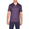 Tailorbyrd Golf Tees Print Performance Polo In Purple
