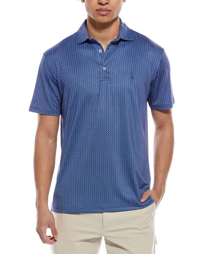 Tailorbyrd Golf Tees Printed Performance Polo Shirt In Blue