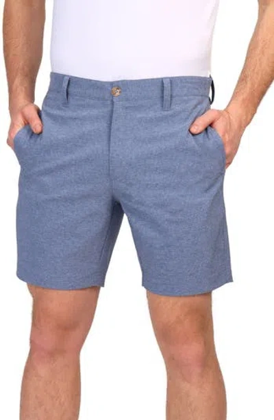 Tailorbyrd Grid Performance Shorts In Blue