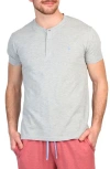 Tailorbyrd Henley Lounge T-shirt In Grey Heather