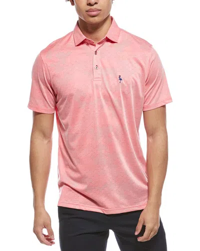 Tailorbyrd Honeycomb Jacquard Textured Performance Polo Shirt In Pink