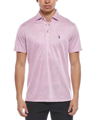 Tailorbyrd Honeycomb Jacquard Textured Performance Polo Shirt In Purple