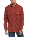 Tailorbyrd Houndstooth Shirt In Orange