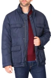 Tailorbyrd Insulated Four-pocket Storm Jacket In Navy