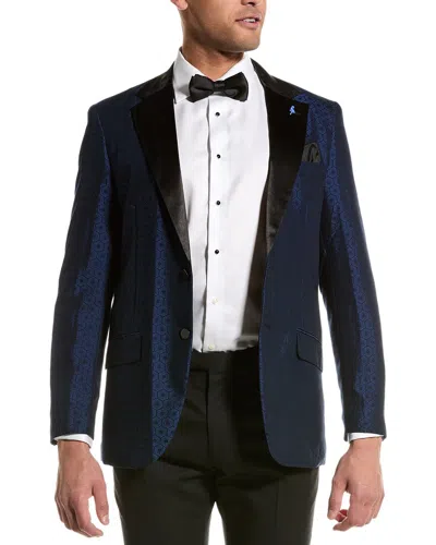 Tailorbyrd Jacquard Jacket In Metallic