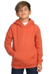 Tailorbyrd Kids' Sueded Fleece Hoodie In Burnt Orange