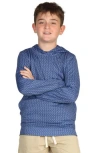 Tailorbyrd Kids' Golf Tee Performance Hoodie In Navy