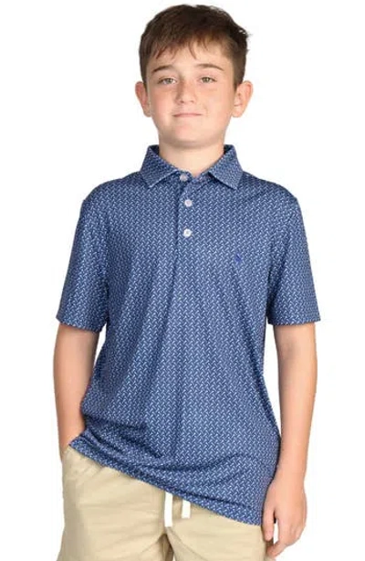 Tailorbyrd Kids' Golf Tee Performance Polo In Navy