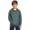 Tailorbyrd Kids' Heathered Hoodie In Green Heather