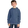 Tailorbyrd Kids' Heathered Hoodie In Slate Blue Heather