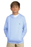 Tailorbyrd Kids' Houndstooth Performance Hoodie In Blue