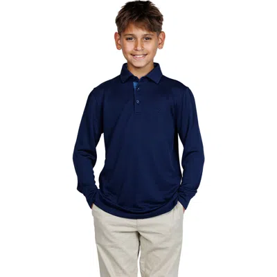 Tailorbyrd Kids' Modal Blend Polo In Blue