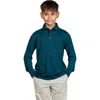 Tailorbyrd Kids' Modal Blend Polo In Green