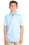 Tailorbyrd Kids' Modal Blend Polo In Light Blue