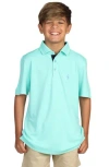 Tailorbyrd Kids' Modal Blend Polo In Mint