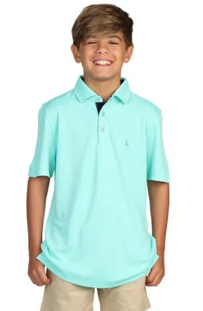 Tailorbyrd Kids' Modal Blend Polo In Mint
