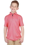 Tailorbyrd Kids' Modal Blend Polo In Paprika