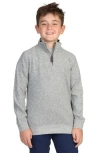 Tailorbyrd Kids' Cozy Quarter-zip Pullover In Grey Heather