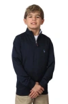 Tailorbyrd Kids' Quarter Zip Pullover In Black