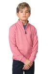 Tailorbyrd Kids' Quarter Zip Pullover In Pink