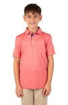 Tailorbyrd Kids' Solid Knit Polo In Multi