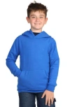 Tailorbyrd Kids' Sueded Fleece Hoodie In Royal Blue