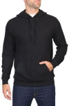 Tailorbyrd Knit Hoodie In Black Heather
