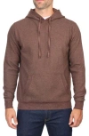 Tailorbyrd Knit Hoodie In Camel Heather