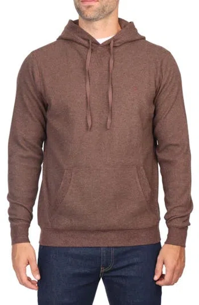 Tailorbyrd Knit Hoodie In Camel Heather