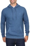 Tailorbyrd Knit Hoodie In Slate Blue Heather