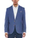 Tailorbyrd Linen-blend Sport Coat In Blue