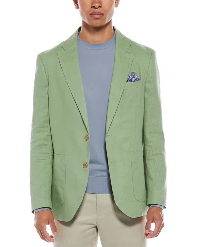 Tailorbyrd Linen-blend Sport Coat In Green