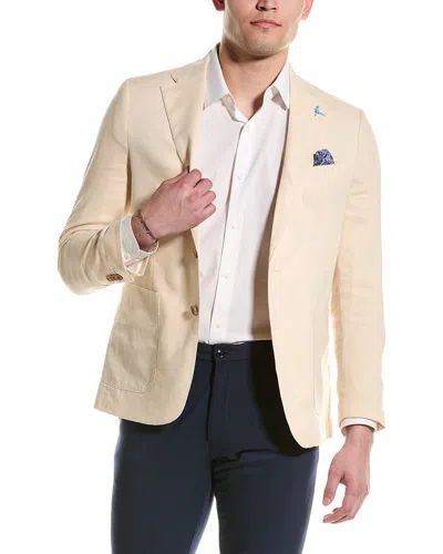 Tailorbyrd Linen-blend Sport Coat In Yellow