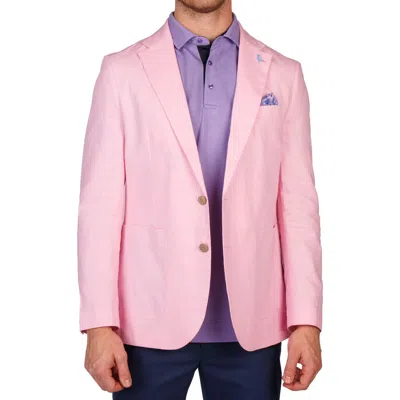 Tailorbyrd Linen Blend Sport Coat In Pink
